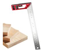 Carpenter Square Ruler, Metal Right Angle Measuring Ruler