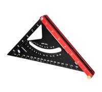 Carpenter Square, Woodworking Combination Framing Squares, 7,72 x 7,72 pulgadas, aleación de aluminio y regla de triángulo, herramienta de diseño de precisión para la renovación del hogar Hobbies
