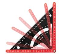 Carpenter Square, Woodworking Triangle Ruler, 300g Combination Framing Tool, Precision Aluminum Alloy Construction, Etched Measurement Markings, for Layout Home Renovation Improvement Hobby Use