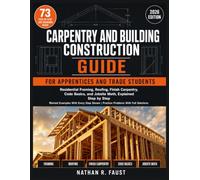 CARPENTRY AND BUILDING CONSTRUCTION GUIDE: Residential Framing, Roofing, Finish Carpentry, Code Basics, and Jobsite Math, Explained Step by Step for Apprentices and Trade Students