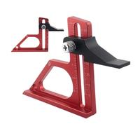 Carpentry Depth Gauge - Precision Aluminum Height Measuring Tool with Scale, Woodshop Height Setter for Furniture Fabrication, Machined Accurate Ruler, Easy Read Fine Adjust Measure Device