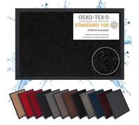 Carpet Diem Felpudo Antideslizante 40 x 60 cm - Trampa de Tierra Felpudo Exterior e Interior para una Entrada Limpia - Fácil de Cuidar - Negro