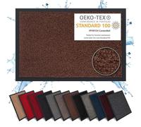 Carpet Diem Felpudo Antideslizante 40 x 60 cm - Trampa de Tierra Felpudo Exterior e Interior para una Entrada Limpia - Fácil de Cuidar - Marrón