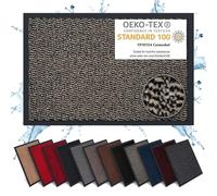 Carpet Diem Felpudo Antideslizante 60 x 90 cm - Trampa de Tierra Felpudo Exterior e Interior para una Entrada Limpia - Fácil de Cuidar - Beige-Negro