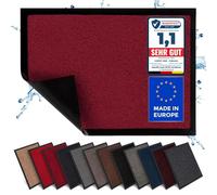 Carpet Diem Felpudo Antideslizante 90 x 150 cm - Trampa de Tierra Felpudo Exterior e Interior para una Entrada Limpia - Fácil de Cuidar - Vino Tinto