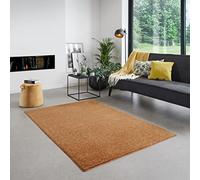 Carpet Studio Santa Fe Alfombra Salón 190x290cm, Alfombras para Sala, Comedór & Dormitorio, Fácil de Limpiar, Superficie Suave, Pelo Corto - Terracota
