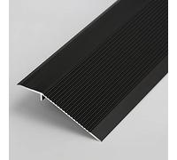 Carpet/Tile Threshold Reducer for Vinyl Flooring,Transition Strip Ramp Threshold Door Transition Strip, Edge ramp Reducer Molding, Matte Frosted Finish(Black)