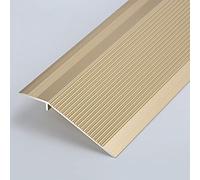 Carpet/Tile Threshold Reducer for Vinyl Flooring,Transition Strip Ramp Threshold Door Transition Strip, Edge ramp Reducer Molding, Matte Frosted Finish(Gold)