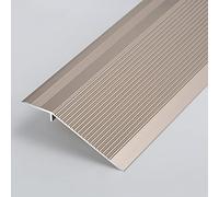 Carpet/Tile Threshold Reducer for Vinyl Flooring,Transition Strip Ramp Threshold Door Transition Strip, Edge ramp Reducer Molding, Matte Frosted Finish(Rose Gold)