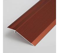 Carpet/Tile Threshold Reducer for Vinyl Flooring,Transition Strip Ramp Threshold Door Transition Strip, Edge ramp Reducer Molding, Matte Frosted Finish(Dark Red)