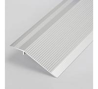 Carpet/Tile Threshold Reducer for Vinyl Flooring,Transition Strip Ramp Threshold Door Transition Strip, Edge ramp Reducer Molding, Matte Frosted Finish(White)