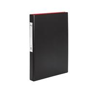 Carpeta 2 anillas 25 mm plastico pardo folio negro