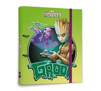 Carpeta 2 anillas troquelada premium Marvel Groot - Archivador A4 - Carpeta anillas tapa dura/Carpeta 2 anillas Groot - Carpeta anillas A4 - Vuelta al cole material escolar