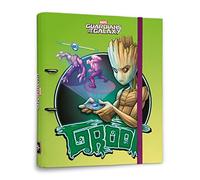 Carpeta 2 anillas troquelada premium Marvel Groot - Archivador A4 - Carpeta anillas tapa dura/Carpeta 2 anillas Groot - Carpeta anillas A4 - Vuelta al cole material escolar