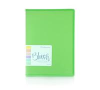 Carpeta 20 Fundas Transparentes y Bordes Reforzados en Tela - REF.2005-4 Colores BLUS PASTEL - Tamaño A4 - by Office Box (Verde Blush)