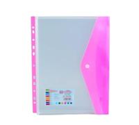Carpeta 3 unidades, carpetas de plástico, encuadernación económica.(Pink)