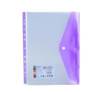 Carpeta 3 unidades, carpetas de plástico, encuadernación económica.(Purple)
