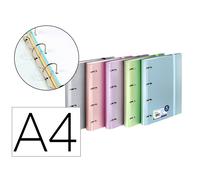 Carpeta 4 Anillas De 35 Mm Carchivo Din A4 Polipropileno Con Recambio Colores Metalizados