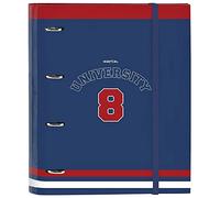 Carpeta 4 Anillas de 35 mm de Safta University con 100 Hojas A4, 270x35x320 mm