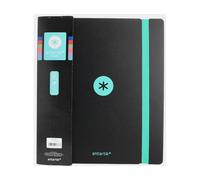 Carpeta 4 anillas de 35 mm mixtas antartik a4 foam bicolor (Negro Menta)