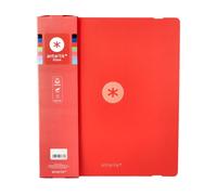 Carpeta 4 anillas de 35 mm mixtas antartik a4 foam bicolor (Rojo Rojo)
