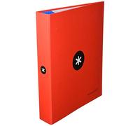 Carpeta 4 anillas folio rojo