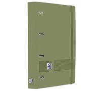 Carpeta 4 anillas oxford europeanbinder live go tapa polifoam din a4 + recambio 120 hojas cuadro 5 mm verde.