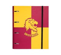 Carpeta 4 anillas troquelada Harry Potter Gryffindor - Archivador A4 - Carpeta anillas tapa dura/Carpeta Harry Potter - Archivador 4 anillas Harry Potter - Carpeta anillas A4
