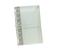 Carpeta A 6 / a 7, cubierta transparente para cuaderno, práctica cubierta de carpetas triples para almacenamiento eficiente de, libro de exhibición con banda elástica