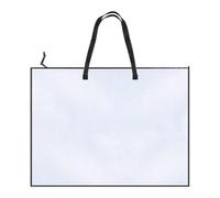 Carpeta A2, 63 x 47,1 cm, carpeta de dibujo, organizador de carteles, carpeta DIN A2, carpeta transparente con rejilla, carpeta de arte con asa y cremallera, bolsa de transporte para obras de arte