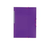Carpeta A4 gomas y solapas Grafoplas morado
