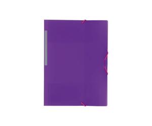 Carpeta A4 gomas y solapas Grafoplas morado