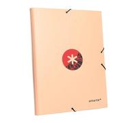 Carpeta A4 Liderpapel Antartik 3 Solapas Cierre Gomas Coral