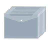 Carpeta A5 de 20 piezas, transparente, plástico, resistente al agua, for archivadores, papel, suministros oficina para Documentos
