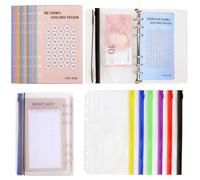 Carpeta A6 Libreta de Ahorro con Sobres - 12 Sobres de Ahorro + 48 Hojas Retos de Ahorro, Agenda de Ahorro, Carpeta de Ahorro, Libreta de Ahorro en Español