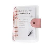 Carpeta A6 transparente de 6 anillas, bloc de notas anual para salud, hábitos mentales, tareas, ejercicios, limpieza de la casa, cumpleaños, vacaciones, fiestas, viajes, estudios, entrenamiento