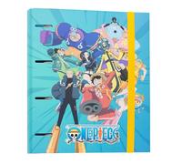 Grupo Erik Archivador 4 anillas One Piece - Carpeta anillas A4 escolar con Tapa Dura y banda elástica | Material escolar y papeleria Vuelta al Cole, Para Niños y niñas