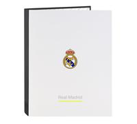 Carpeta Archivador REAL MADRID 1ª Equip. 2025/26, Folio 4 Anillas 25 mm.