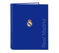 Carpeta Archivador REAL MADRID Blue 2026, Folio 4 Anillas 25 mm.