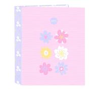 Safta BOUQUET - Carpeta Folio 4 Anillas, Ideal para Niños de Diferentes Edades, Cómoda y Versátil, Calidad y Resistencia, 27x6x33 cm