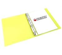carpeta archivadora 4 anillas Amarillo Transparente diámetro de anillo 30 mm