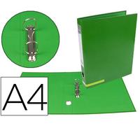 Carpeta de 2 anillas 25 mm mixtas liderpapel a4 forrado color system con ollao y tarjetero verde - AY22