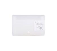 Carpeta archivadora con subdivisión acordeón carpeta organizador PP para tarjetas, recibos o cambio de dinero 17,8 x 11,4 cm, 12 pestañas y soporte lumbar para ergonomía (White One Size)