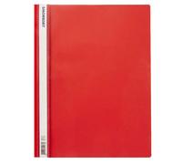 Carpeta archivadora plana A4 duradera, polipropileno profesional rojo, calidad s