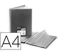 Carpeta Archivex Star Escaparate Con Espiral 40 Bolsas Din A4 Negra - CArquivo