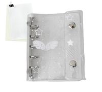 Carpeta | Carpeta Transparente Linda M5 De 6 Agujeros | para Planificador de Bolsillo,Para Escuela, Hogar, Trabajo, Viajes, Diario, Semanal, Archivo, Mochila, Bolso Tote