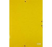 Carpeta cartón folio solapas amarillo paquete 14 carpetas