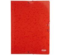 Carpeta cartón folio solapas rojo paquete 14 unidades