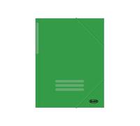 Carpeta cartón folio solapas verde