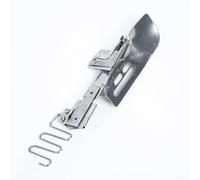 Carpeta cilíndrica estirada de doble borde compatible con accesorios de costura Janome CoverPro y Elna (entrada 1-5/8 pulgadas salida 1/2 pulgadas)